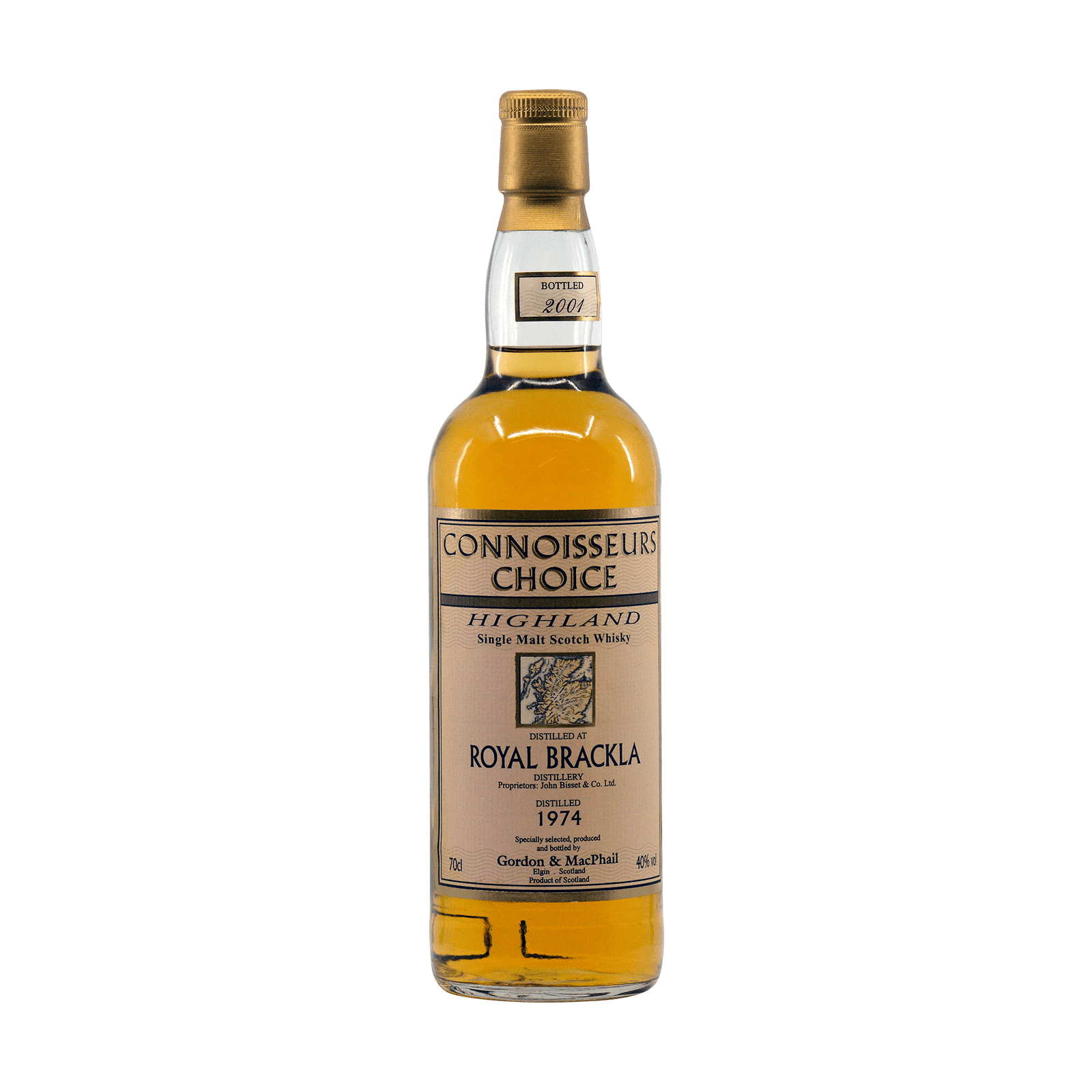 Royal Brackla 1974 27 Year Old 'Connoisseurs Choice' Gordon & MacPhail 40.00%