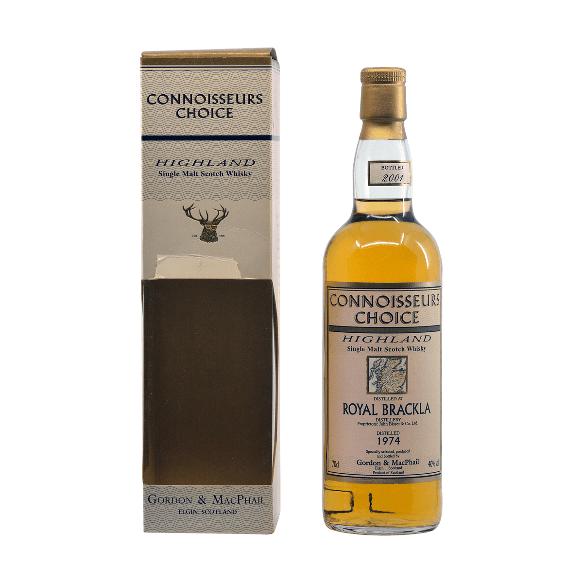 Royal Brackla 1974 27 Year Old 'Connoisseurs Choice' Gordon & MacPhail 40.00%