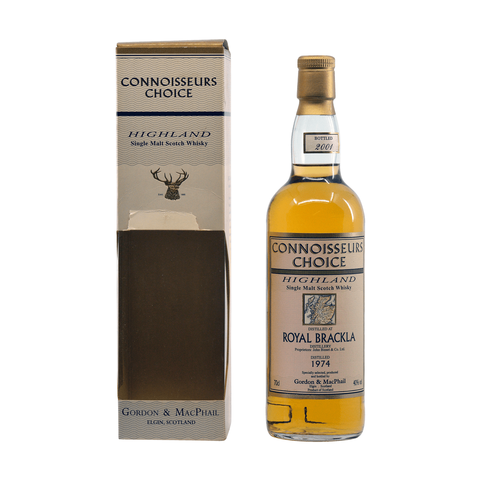 Royal Brackla 1974 27 Year Old 'Connoisseurs Choice' Gordon & MacPhail 40.00%