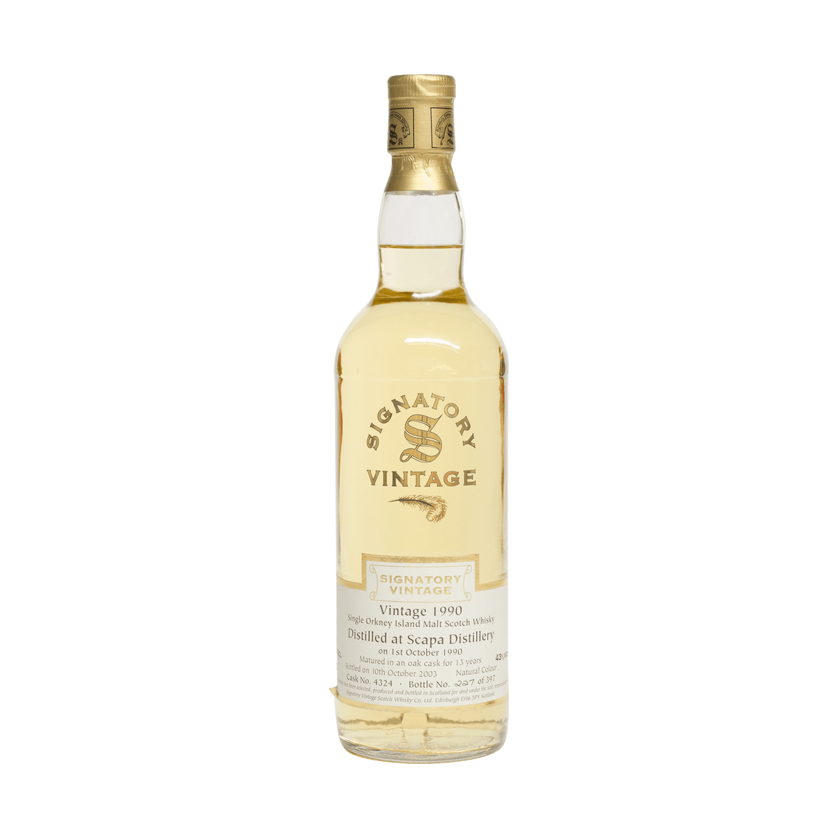Scapa 1990 13 Year Old Signatory Vintage SW 43.00%