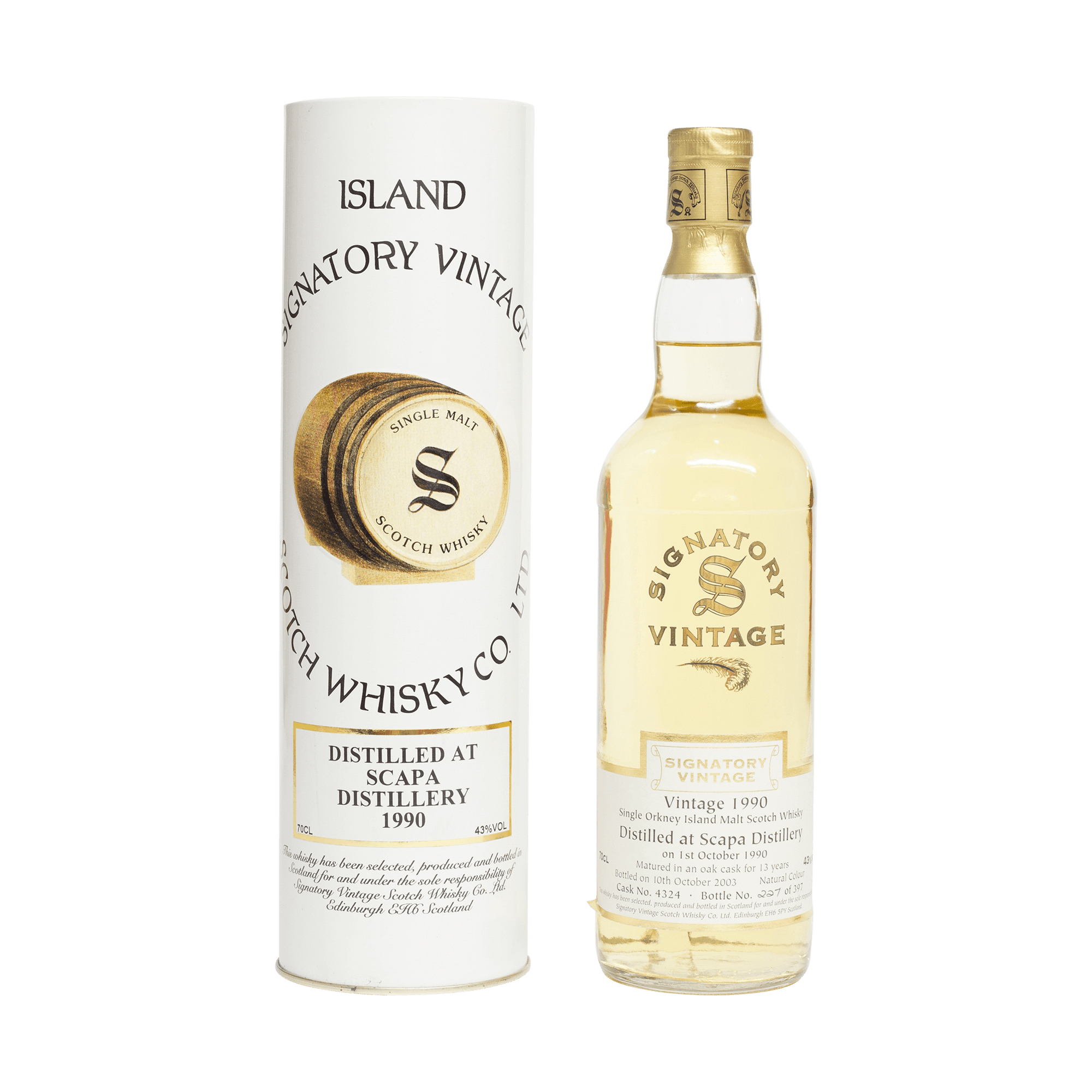 Scapa 1990 13 Year Old Signatory Vintage SW 43.00%