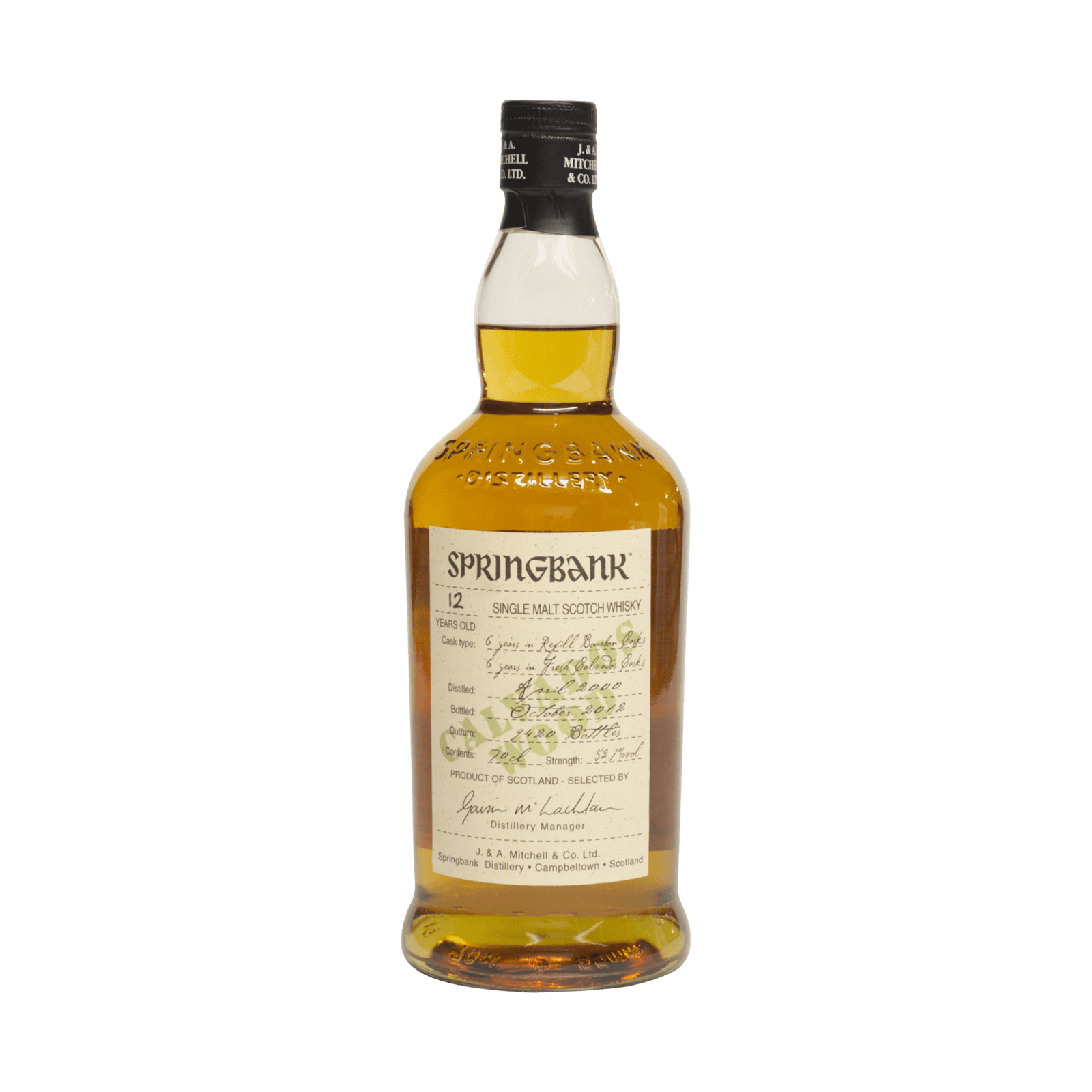 Springbank 2000 12 Year Old 'Wood Expressions' 52.70%