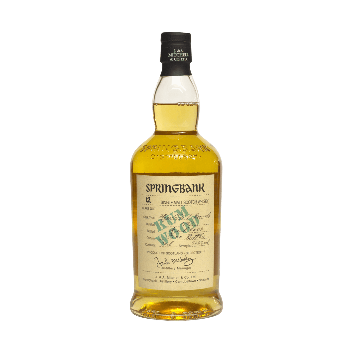 Springbank 1989 12 Year Old &#39;Rum Wood&#39; 54.60%