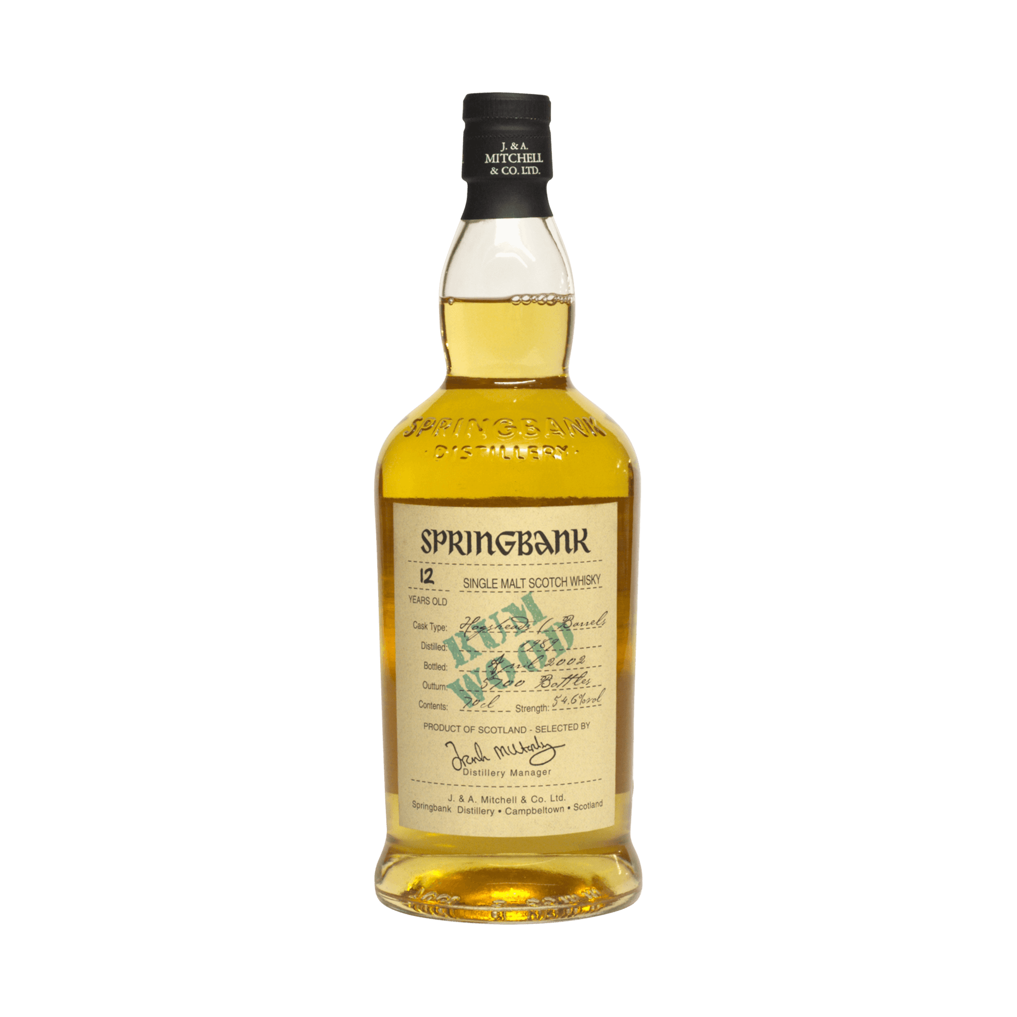 Springbank 1989 12 Year Old 'Rum Wood' 54.60%