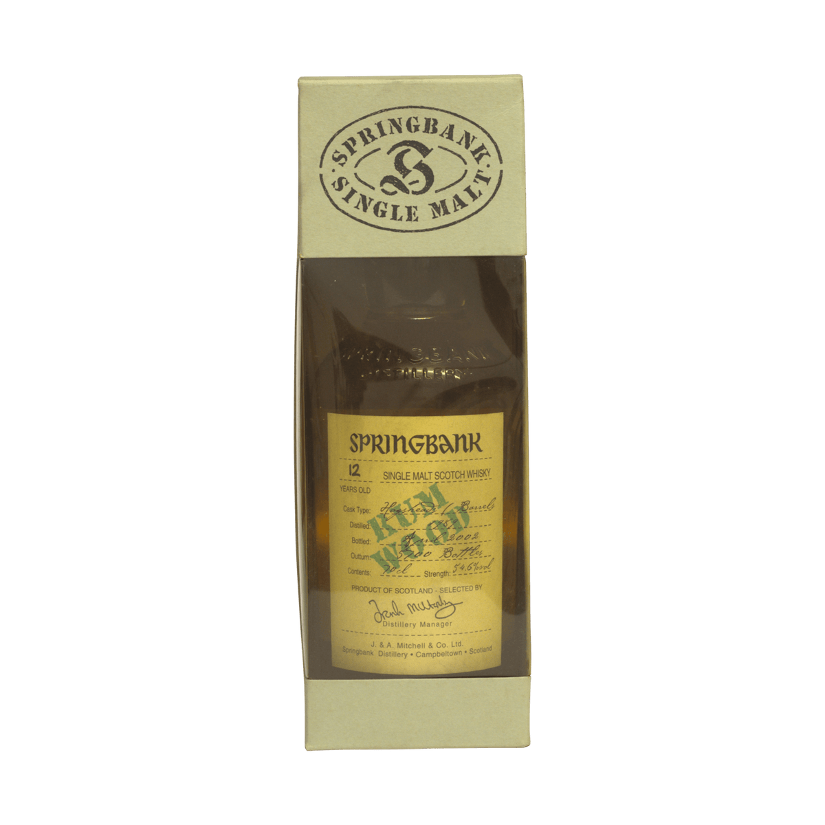 Springbank 1989 12 Year Old 'Rum Wood' 54.60%