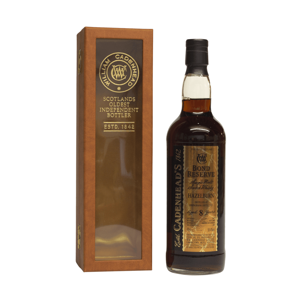 Hazelburn 1997 8 Year Old 'Bond Reserve' Cadenhead's 58.40%