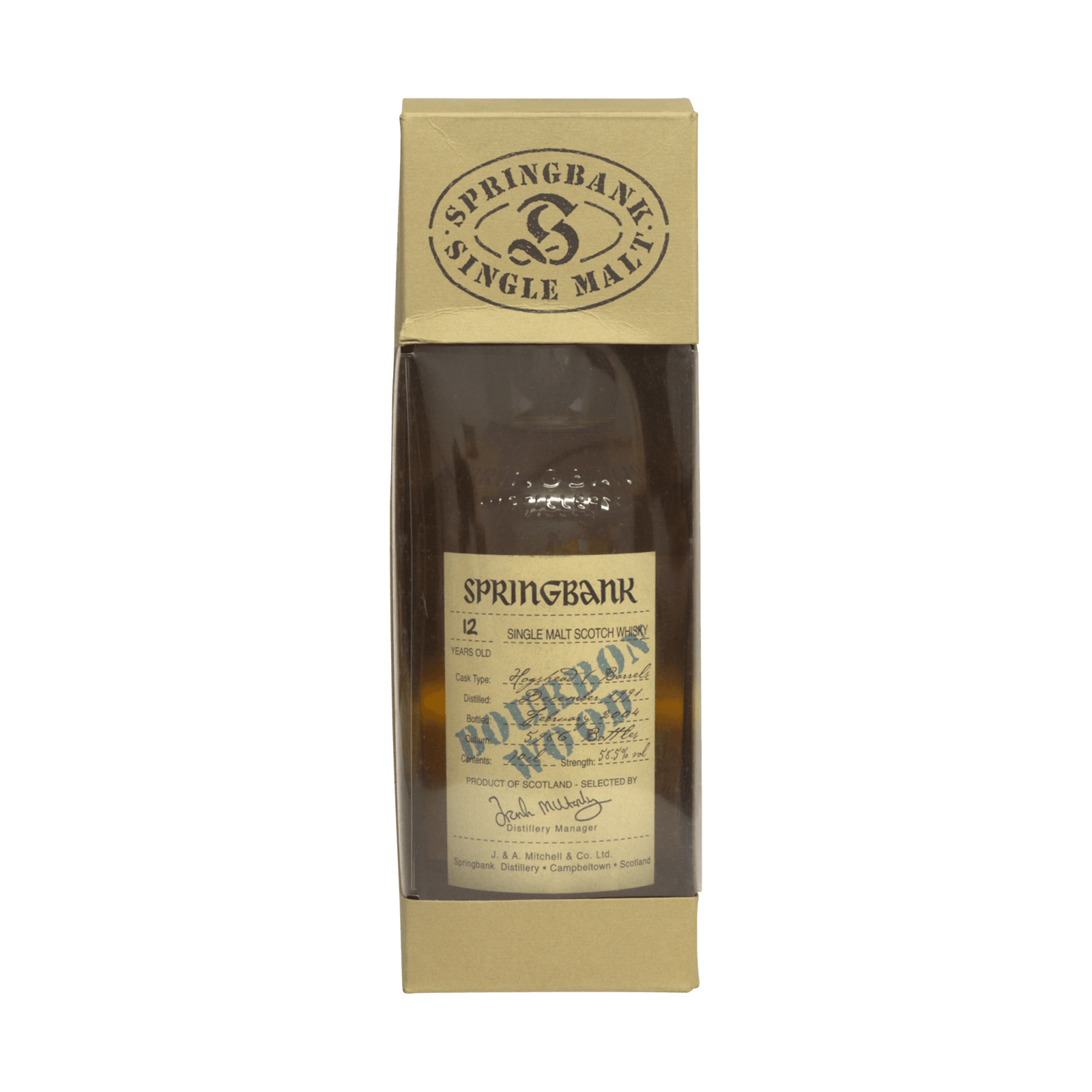 Springbank 1991 12 Year Old 'Bourbon Wood' 58.50%