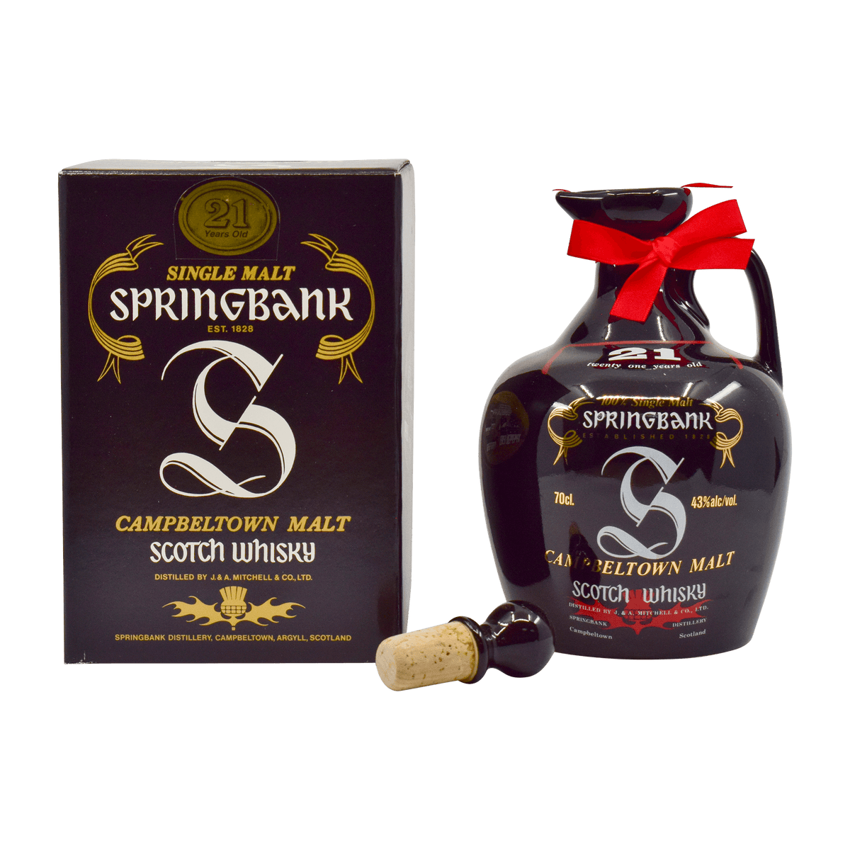 Springbank 21 Year Old Ceramic Decanter 43.00% 70cl