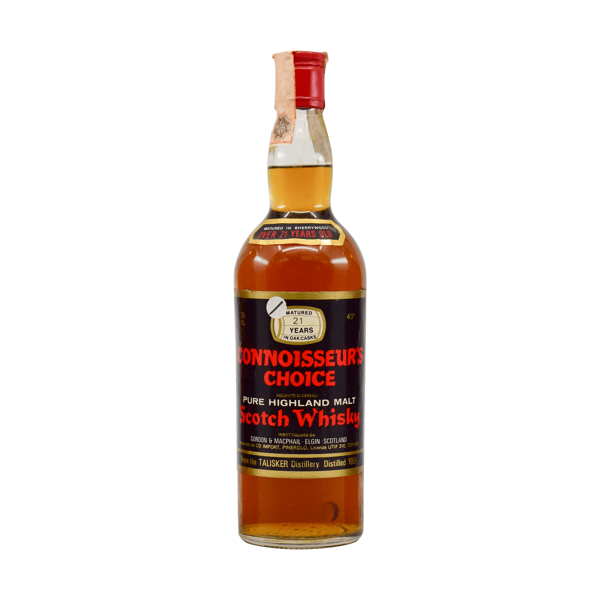 Talisker 1951 21 Year Old &#39;Connoisseurs Choice&#39; Gordon &amp; MacPhail 43.00% 75cl