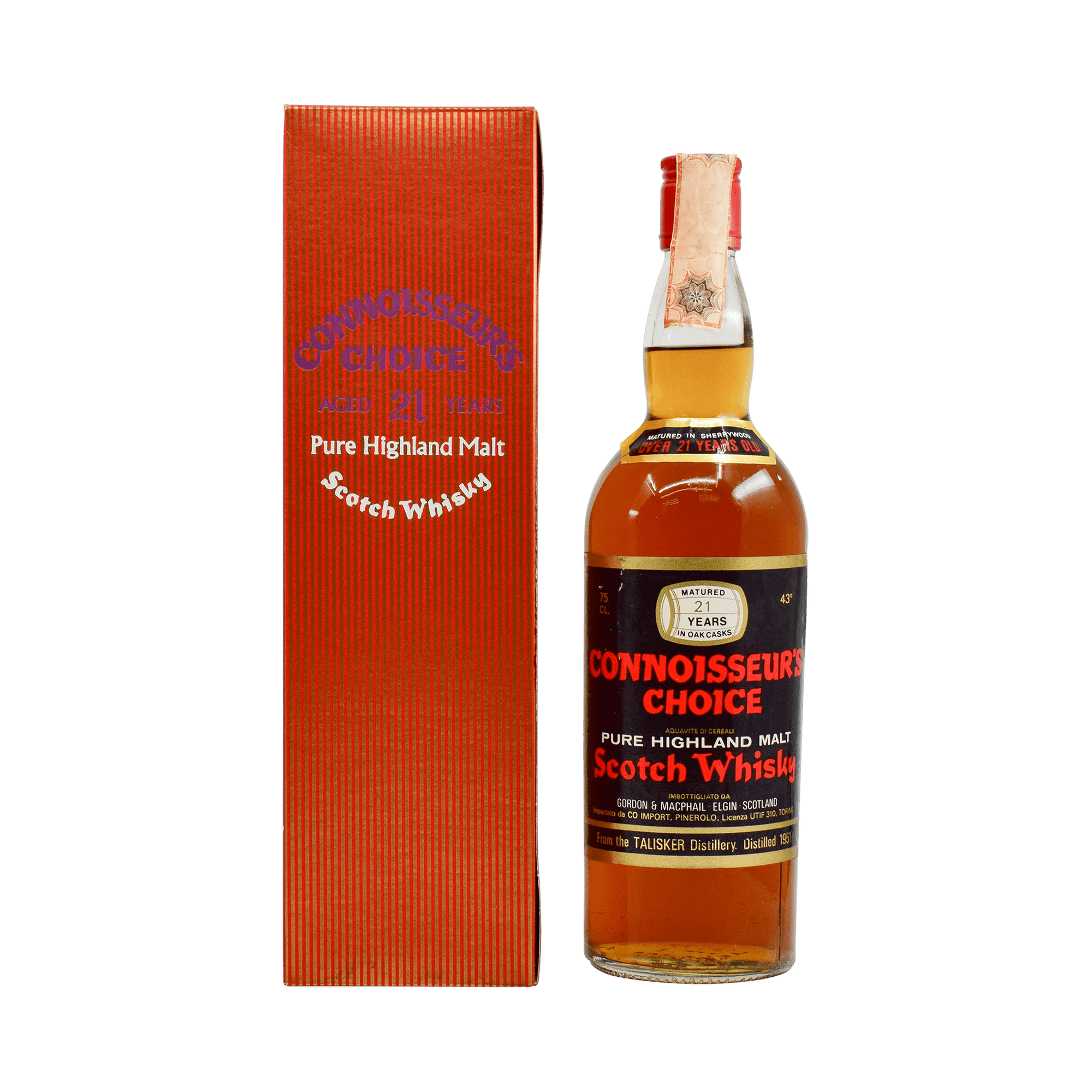 Talisker 1951 21 Year Old 'Connoisseurs Choice' Gordon & MacPhail 43.00% 75cl