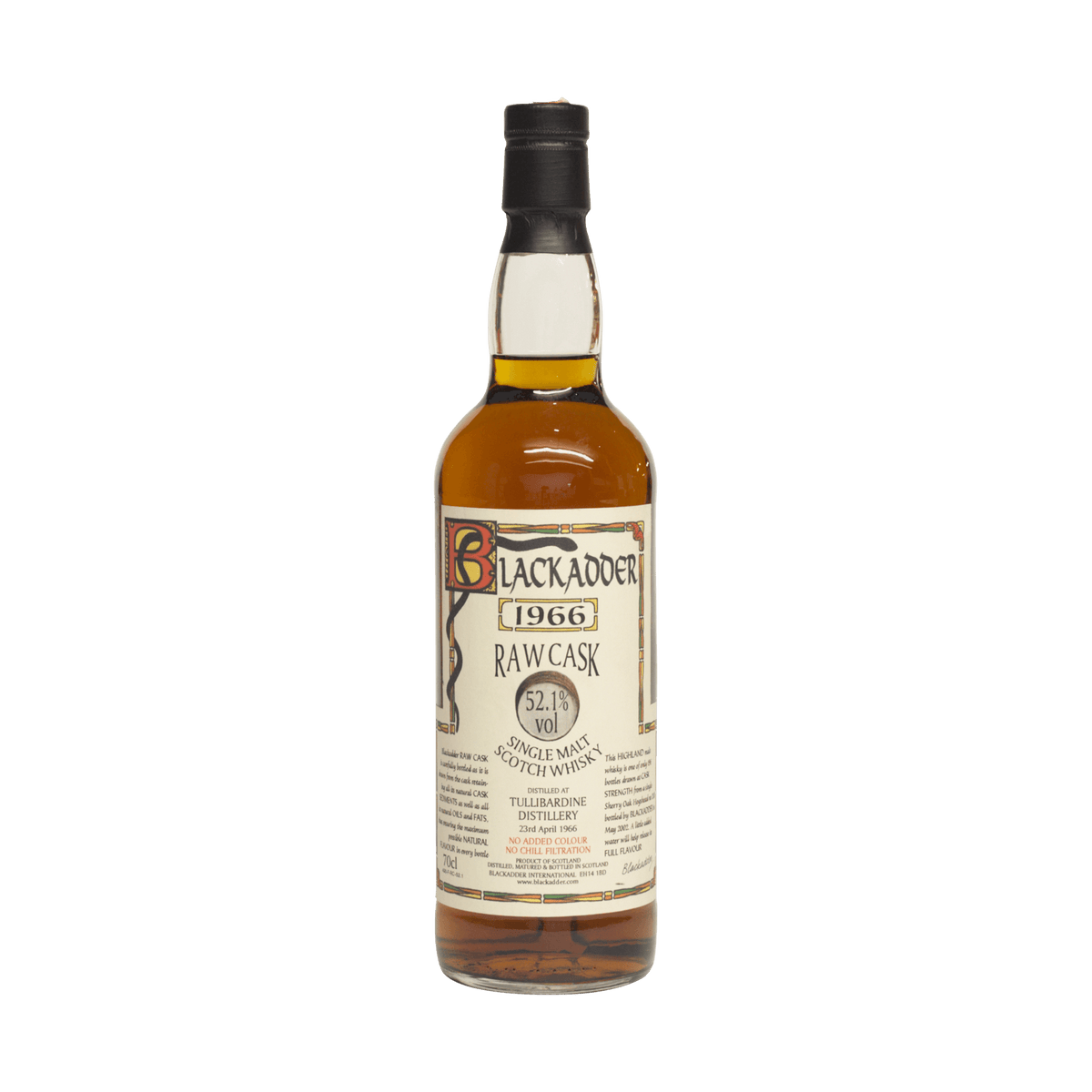 Tullibardine 1966 36 Year Old &#39;Raw Cask&#39; Blackadder 52.10% 70cl